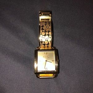 Coach Women’s Gold Bracelet Watch